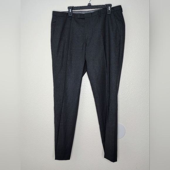 Hugo Boss Men's Gray Printstrip 4 Pockets Straight Leg Sz 38R - Picture 1 of 12